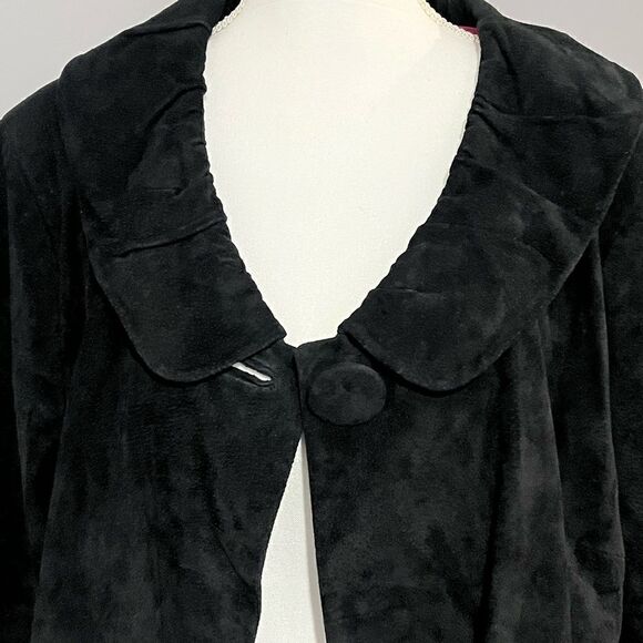 Terry Lewis Classic Luxuries sz 2X suede swing jacket with pink satin lining EUC - Picture 13 of 15